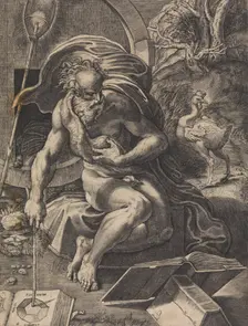Diogenes, ca. 1527. Creator: Giovanni Jacopo Caraglio