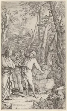 Diogenes Casting Away His Bowl, 1615-1673. Creator: Salvator Rosa