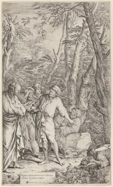 Diogenes Casting Away His Bowl, 1615-1673. Creator: Salvator Rosa