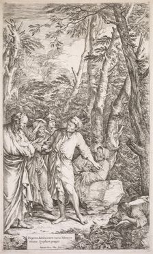 Diogenes and His Cup, 1662. Creator: Salvator Rosa (Italian, 1615-1673)