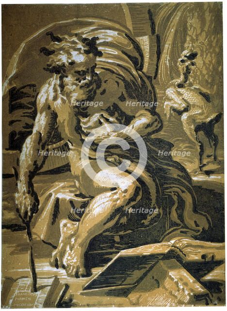 'Diogenes', after 1527. Artist: Ugo da Carpi