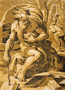 Diogenes (image 2 of 2), c1527. Creators: Ugo da Carpi, Parmigianino