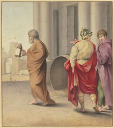 Diogenes looking for people. Creator: Carl Friedrich Wendelstadt