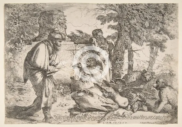 Diogenes searching for a honest man, ca. 1645-47. Creator: Giovanni Benedetto Castiglione.