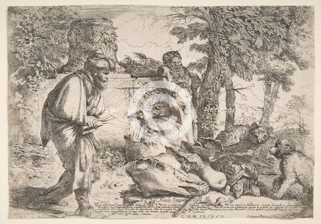 Diogenes searching for a honest man, ca. 1645-47. Creator: Giovanni Benedetto Castiglione.