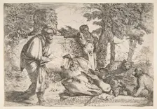 Diogenes searching for a honest man, ca. 1645-47. Creator: Giovanni Benedetto Castiglione