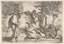 Diogenes searching for a honest man, ca. 1645-47. Creator: Giovanni Benedetto Castiglione