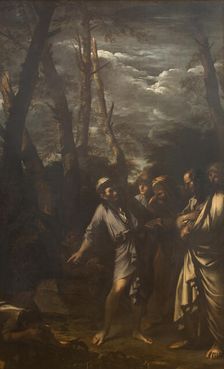 Diogenes Throwing away his Drinking Cup, 1651. Creator: Salvator Rosa