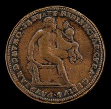 Diomede Seated on a Cippus [reverse], 1515 or after. Creator: Giovanni Maria Pomedelli