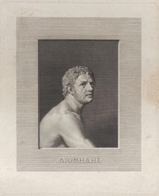 Diomedes, bust and shoulders, 1790-1800. Creator: Johann Heinrich Wilhelm Tischbein