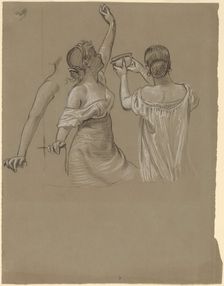 Dionysian Revelers, mid-late 19th century. Creator: Elihu Vedder