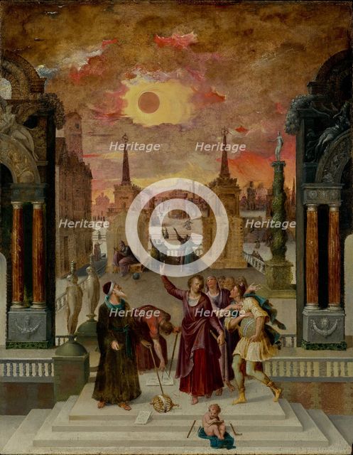 Dionysius the Areopagite Converting the Pagan Philosophers, 1570s. Creator: Antoine Caron.