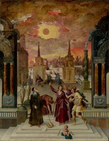 Dionysius the Areopagite Converting the Pagan Philosophers, 1570s. Creator: Antoine Caron