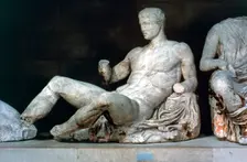 Dionysus, from the east pediment of the Parthenon, 447-432 BC