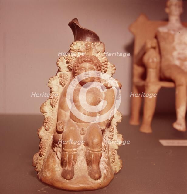 Dionysus in cave, Lekythos made in Athens, c350 BC Artist: Unknown.