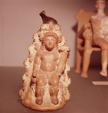 Dionysus in cave, Lekythos made in Athens, c350 BC