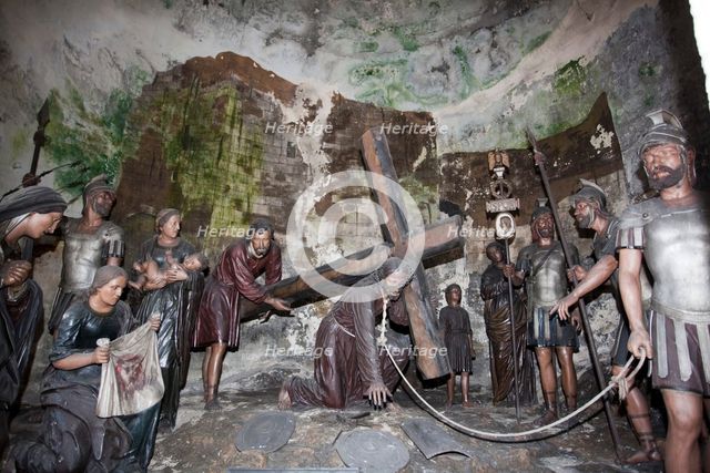 Diorama inside a chapel, Bom Jesus do Monte Church, Braga, Portugal, 2009. Artist: Samuel Magal