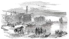 Diorama of the Route of the Overland Mail to India - Leaving Suez, 1850. Creator: Unknown