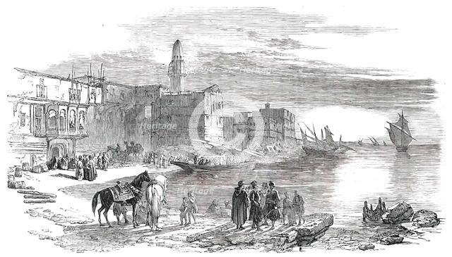 Diorama of the Route of the Overland Mail to India - Leaving Suez, 1850. Creator: Unknown.