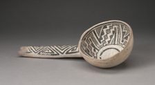 Dipper or Ladle with Interlocking Zigzag and Step-Fret Designs, A.D. 1000/1300. Creator: Unknown