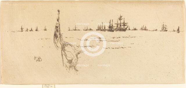 Dipping the Flag, 1887. Creator: James Abbott McNeill Whistler.