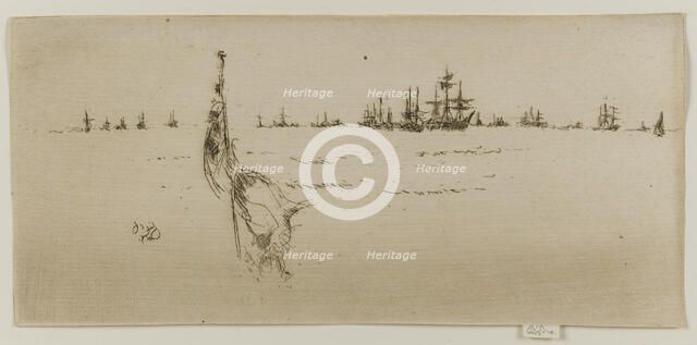 Dipping the Flag, 1887. Creator: James Abbott McNeill Whistler.