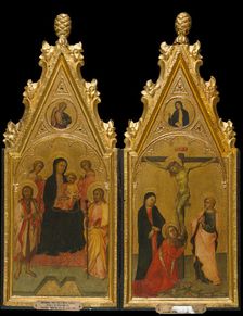 Diptych, 1400-1410. Creator: Workshop of Paolo di Giovanni Fei