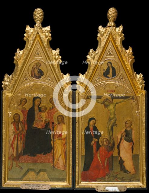 Diptych, 1400-1410. Creator: Workshop of Paolo di Giovanni Fei.