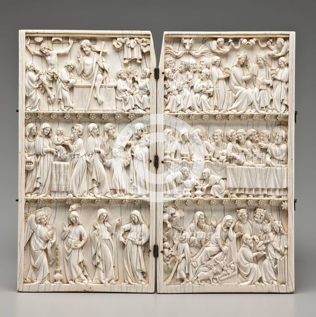 Diptych, 14th century. Creator: Unknown.