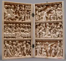 Diptych with Scenes from Christ's Passion, French, ca. 1350. Creator: Unknown