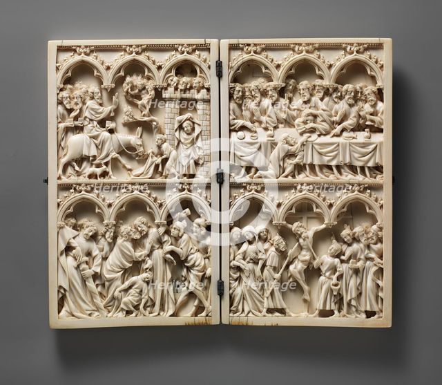 Diptych with Scenes from Christ's Passion, French, ca. 1350. Creator: Unknown.