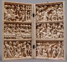 Diptych with Scenes from Christ's Passion, French, ca. 1350. Creator: Unknown