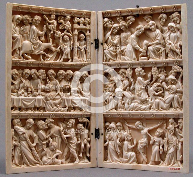 Diptych with Scenes from Christ's Passion, French, ca. 1350. Creator: Unknown.