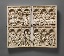 Diptych with Scenes from Christ's Passion, French, ca. 1350. Creator: Unknown