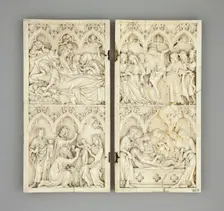 Diptych with Scenes from the Life of Christ, 1340/60. Creator: Unknown