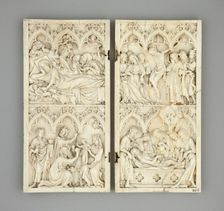 Diptych with Scenes from the Life of Christ, 1340/60. Creator: Unknown