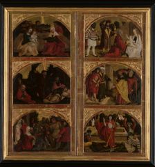 Diptych with Scenes from the Life of Christ, 2nd quarter of 16th century. Creator: Unknown