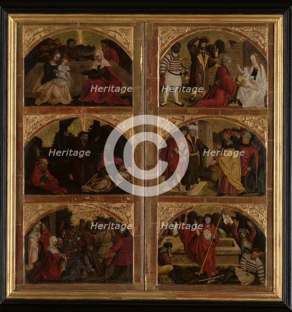 Diptych with Scenes from the Life of Christ, 2nd quarter of 16th century. Creator: Unknown.