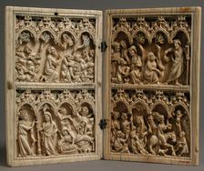 Diptych with Scenes from the Life of Christ, French, 14th century. Creator: Unknown