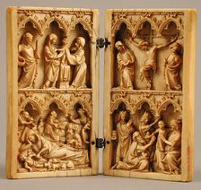 Diptych with Scenes from the Life of Christ, French, 14th century. Creator: Unknown
