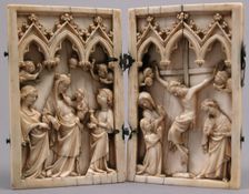 Diptych with Scenes from the Life of Christ, German, 14th century. Creator: Unknown