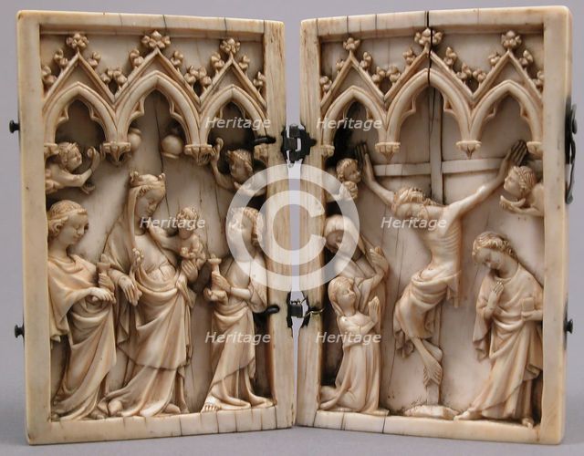 Diptych with Scenes from the Life of Christ, German, 14th century. Creator: Unknown.