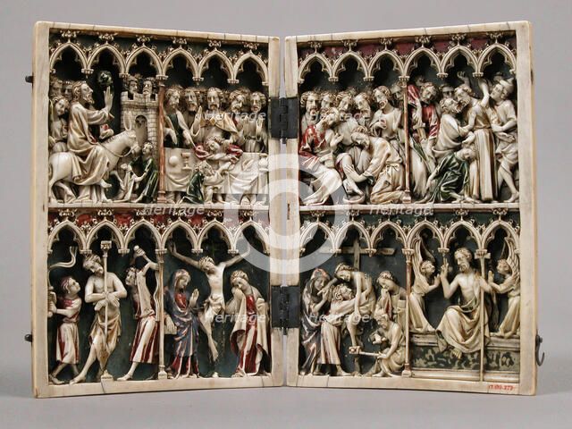 Diptych with Scenes from the Passion, French, 14th century. Creator: Unknown.