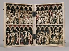 Diptych with Scenes from the Passion, French, 14th century. Creator: Unknown