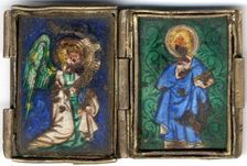 Diptych with the Annunciation, British, 14th century. Creator: Unknown