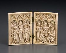 Diptych: Crucifixion and Epiphany, 1375-1400. Creator: Unknown