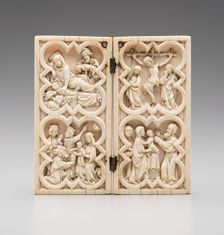 Diptych: Four Scenes from the Life of Christ, 14th century. Creator: Unknown