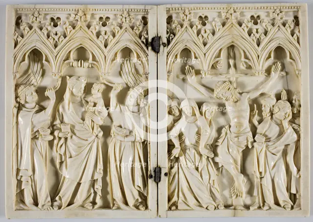 Diptych, French, 14th century. Creator: Unknown.