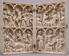 Diptych, French, 14th century. Creator: Unknown