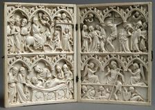 Diptych, French, 14th century. Creator: Unknown